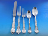 Florentine by Tiffany Sterling Silver Flatware Set Service 175 pcs Fitted Chest