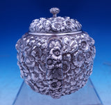 Flora by Shiebler Sterling Silver Tea Set 3pc #1181 Tea Sugar Creamer (#8837)