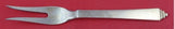 Pyramid by Georg Jensen Sterling Silver Cold Cut Fork w/ splayed tines 6 1/8"