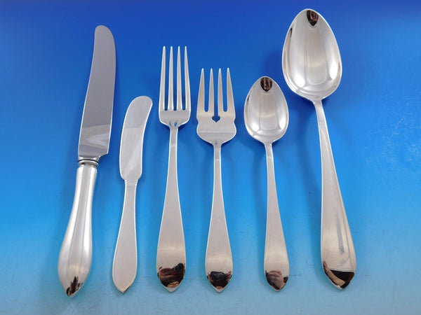 Pointed Antique by Dominick and Haff Sterling Silver Flatware Set Service 72 Pcs