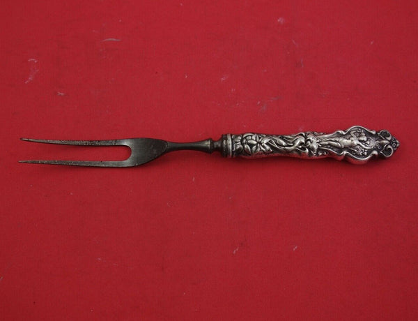 Irian by Wallace Sterling Silver Steak Carving Fork 8 5/8" Serving Silverware