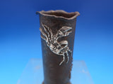 Mixed Metals by Gorham Sterling Silver Desk Item Pen Holder w/Crabs #W37 (#8436)