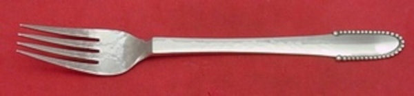 Beaded by Georg Jensen Sterling Silver Luncheon Fork 6 7/8" Flatware Heirloom