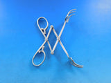 Number 2232-1 by Lebkuecher & Co. Sterling Silver Ice Tong mechanical 7 1/2"