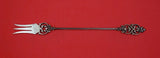 Pattern Unknown by Shiebler Sterling Olive Fork long w/ maple leaf #3124 10 1/4"