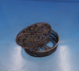 Filigree by Unknown Sterling Silver Pill Box 1/2" x 1 1/4" x 1" .25 ozt. (#6893)