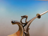 Art Silver c. 1860-1883 Coin Silver Master Nut Spoon GW Egyptian Motif Snake