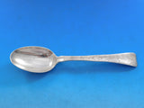Lap Over Edge Acid Etched by Tiffany Sterling Place Soup Spoon Willow Leaf 7"