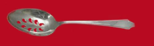 Minuet By International Sterling Silver Serving Spoon Pierced 9-Hole Custom Made