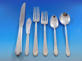 William & Mary by Lunt Sterling Silver Flatware Set 8 Place Size Service 48 Pcs