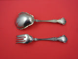 Louis XVI by Gorham Sterling Silver Salad Serving Set GW enameled spoon 9 1/4"