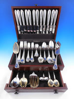 Bougainville by Puiforcat French Sterling Silver Flatware Set 12 Service 91 pcs