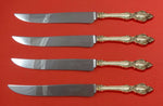 Lasting Grace by Lunt Sterling Silver Steak Knife Set 4pc Texas Sized Custom