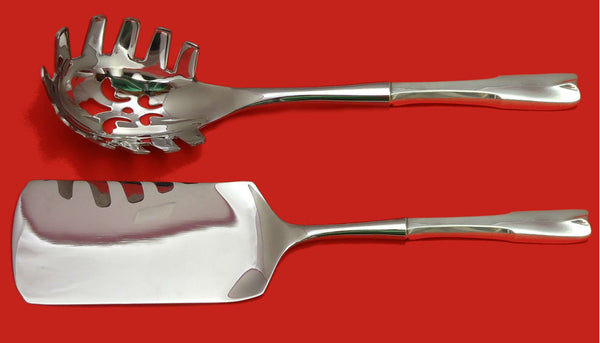 Colonial Theme by Lunt Sterling Silver Italian Pasta Server Set 2pc HHWS  Custom