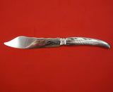 Lap Over Edge Acid Etched by Tiffany and Co Sterling Fish Knife HHAS Cattails