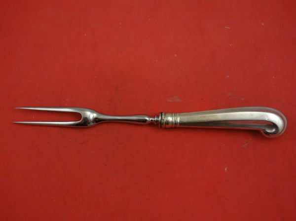 Queen Anne Williamsburg by Stieff Sterling Silver Roast Carving Fork HH 10 3/4"