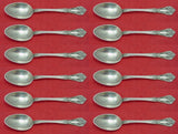 Chateau Rose by Alvin Sterling Silver Demitasse Spoon Set 12 pcs 4 1/4"