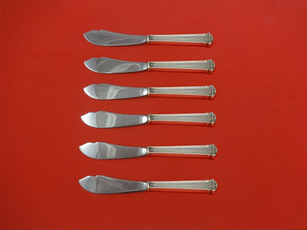 Theseum by International Sterling Silver Trout Knife Set 6pc HHWS Custom 7 1/2"