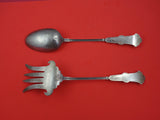 Alhambra by Whiting Sterling Silver Salad Serving Set 2pc brite-cut 11"