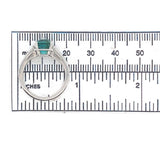 Platinum 2.30 Carat Green Genuine Natural Tourmaline and Diamond Ring (#J6510)