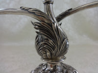 Chrysanthemum by Tiffany and Co Sterling Silver Candelabra Pair 3-Light (#0140)