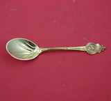 Medallion by Gorham Sterling Silver Ice Cream Spoon vermeil 5 3/4" Antique