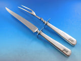 Lebolt Sterling Silver Flatware Set Chicago 76 pcs Arts & Crafts R monogram