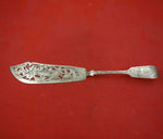 Henry Holland English Victorian Sterling Silver Fish Server Pierced Engraved 13"