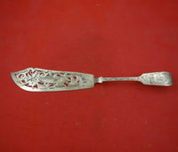 Henry Holland English Victorian Sterling Silver Fish Server Pierced Engraved 13"
