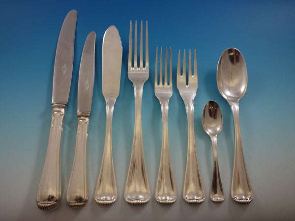 Milano aka Baguette by Ricci 800 Silver Flatware Set Service 152 Pieces