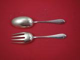 Colonial B Engraved by Whiting Sterling Silver Salad Serving Set GW 9 1/4"