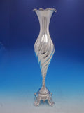 Chrysanthemum by Tiffany and Co Sterling Silver Tall Vase Outstanding (#4132)