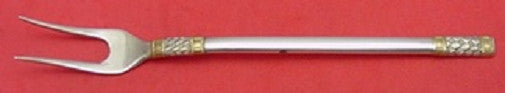 Aegean Weave Gold by Wallace Sterling Silver Pickle Fork 2-Tine 6"