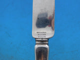 Lap Over Edge Acid Etched by Tiffany Sterling Dessert Knife HHAS w/ Foliage #1