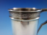 Frank Whiting Sterling Silver Baby Child's Cup Mug Brite-Cut Borders #113E