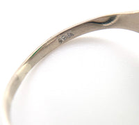 10k White Gold Filigree Ring with Genuine Natural Green Onyx w/ Accents (#J6598)
