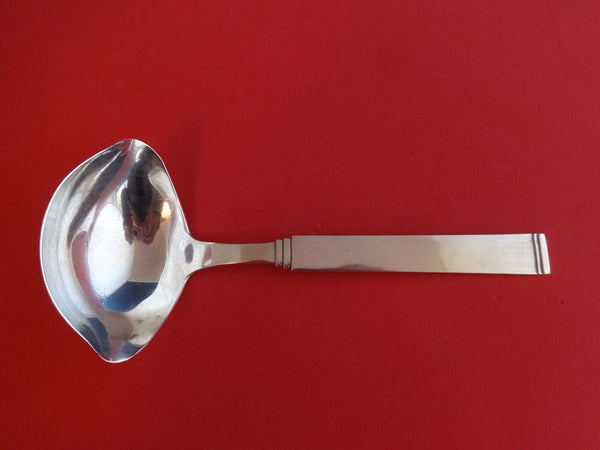 Funkis III by W & S Sorensen Danish Sterling Silver Gravy Ladle 2 Spout 7 1/4"