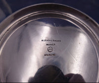 Marie Zimmerman Modernism Sterling Silver Centerpiece Bowl 15" Diameter (#6910)