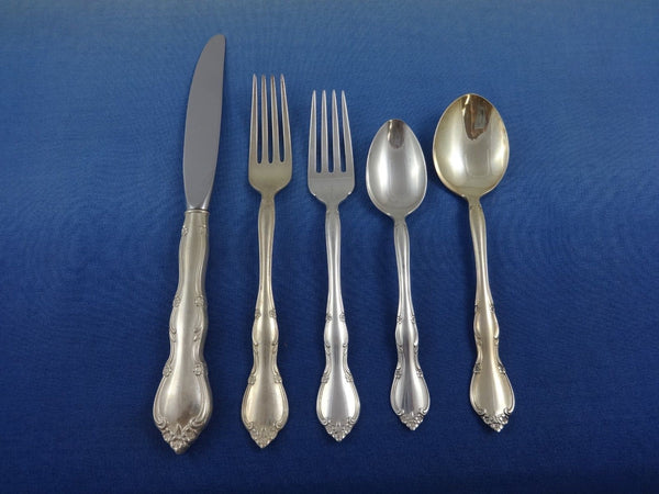 Rose Tiara by Gorham Sterling Silver Flatware Set Service 46 Pieces