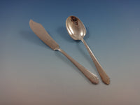 William & Mary by Lunt Sterling Silver Flatware Set for 12 Service 66 Pieces