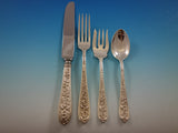 Corsage by Stieff Sterling Silver Flatware Set 12 Service 57 pieces R Monogram