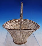 Taxco Mexican Mexico Sterling Silver Basket with Handle w/ Woven Design (#8768)