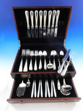 Old Maryland Plain by Kirk Sterling Silver Flatware Set Service 74 pcs Dinner