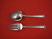 English Shell by Lunt Sterling Silver Salad Serving Set AS 2pc 9"