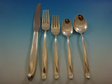 Silver Sculpture by R&B Sterling Flatware Set Service Mid-Century Modern 33 Pcs