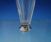 Sterling Silver and Cut Crystal Perfume Bottle circa 1910 4 1/4" x 1" (#5548)