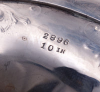 Dominick and Haff Sterling Silver Compote Engraved Flowers 1910 #2896 (#6932)