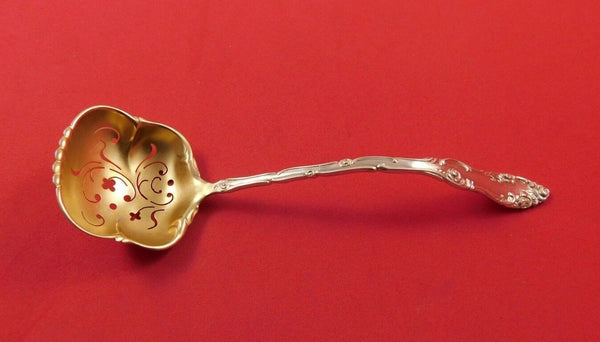 Old English by Towle Sterling Silver Sugar Sifter Ladle Gold Washed 6"