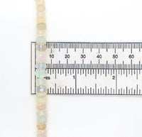 120 Carat Strand Genuine Natural Opal Beads 33.5" Long 14k Gold Clasp (#J6581)