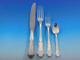 Barocco by Zaramella Argenti Italy 800 Silver Flatware Set Dinner 113 pieces